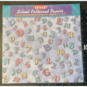Remember When back to School Scrapbooking Paper 11778